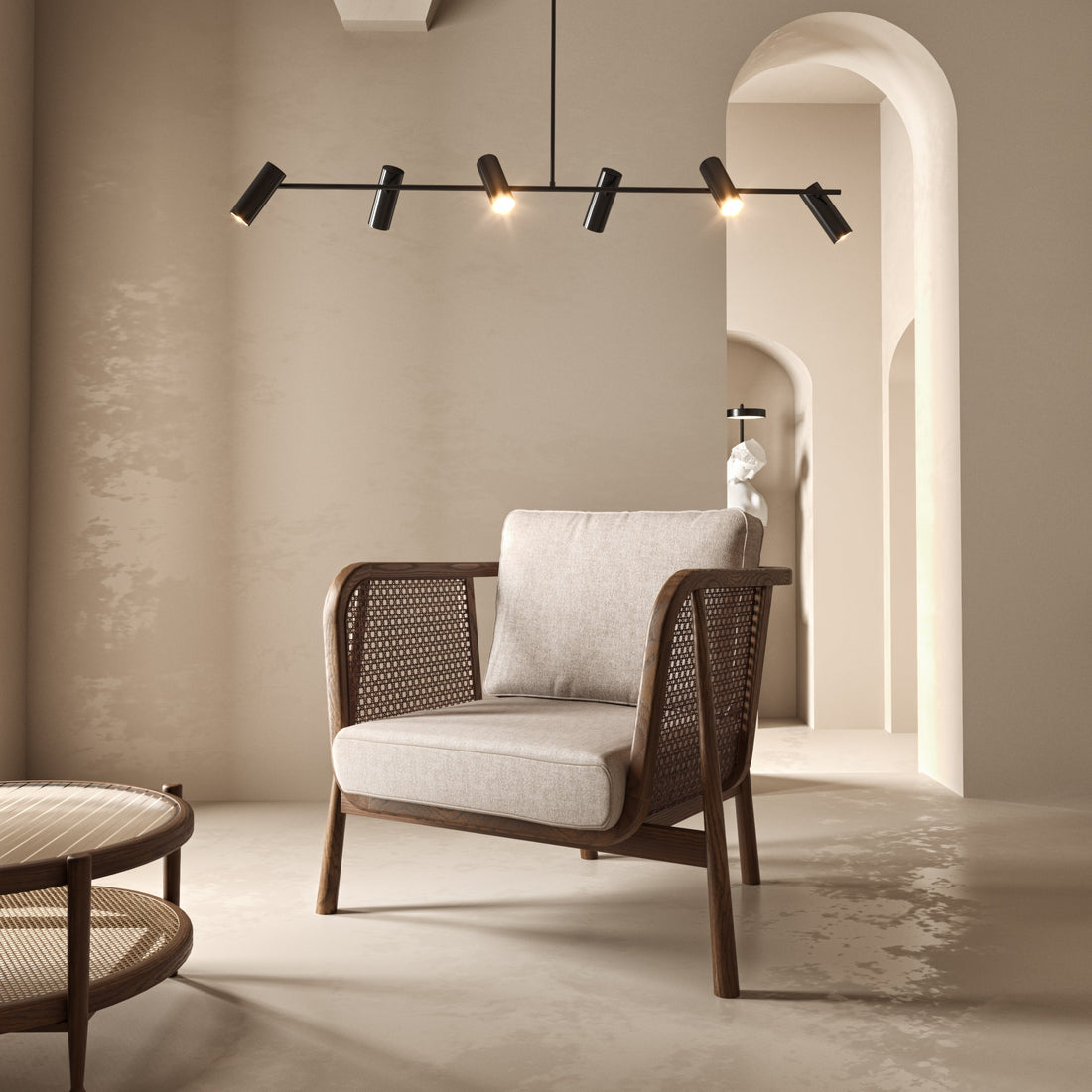 Rattan-Handwerks-Sessel – Einzelsitz