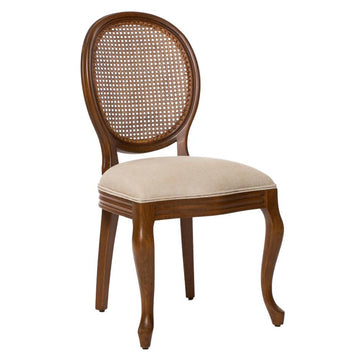 Luca Ahşap Rattan Sandalye