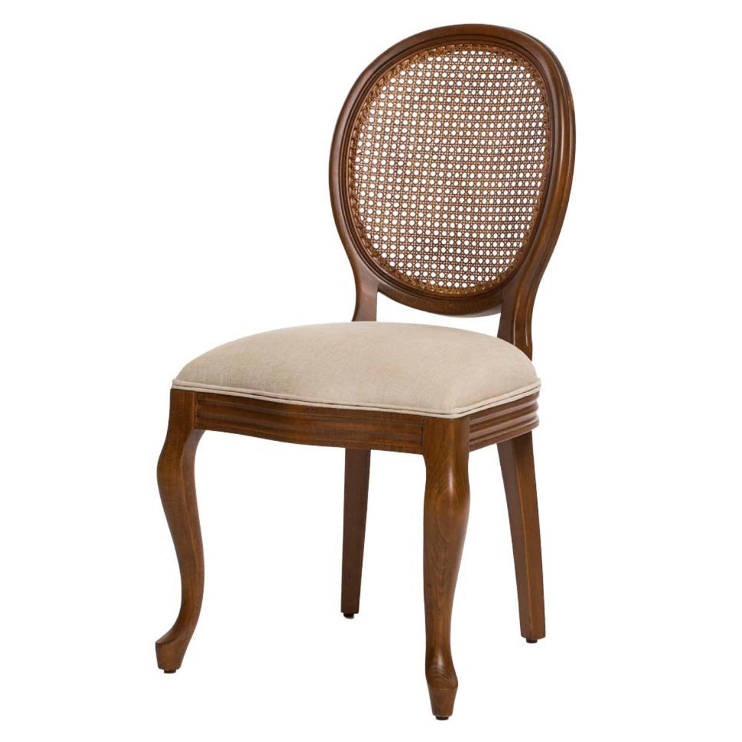 Luca Wooden Rattan Chair